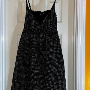 Planet Gold Black & White Polka Dot Dress